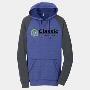 Mens Lightweight Fleece Raglan Hoodie Thumbnail