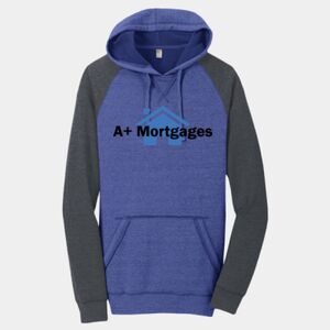 Mens Lightweight Fleece Raglan Hoodie Thumbnail