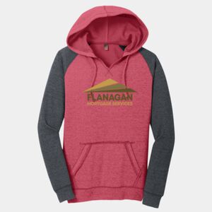 Women's Lightweight Fleece Raglan Hoodie Thumbnail