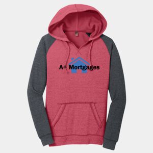 Women's Lightweight Fleece Raglan Hoodie Thumbnail