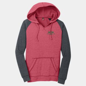 Women's Lightweight Fleece Raglan Hoodie Thumbnail