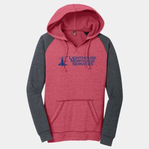 Women's Lightweight Fleece Raglan Hoodie Thumbnail